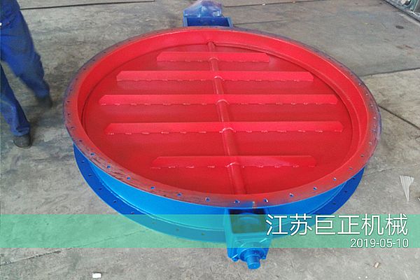 圓形擋板門（直徑150cm），順利完工