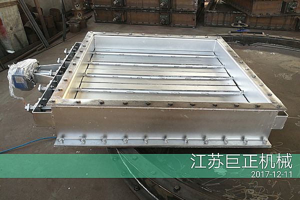 方形擋板門（寬8m）完工，待包裝