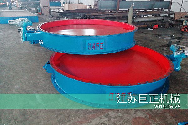 圓形擋板門（直徑220cm）制作完工，現(xiàn)場(chǎng)展示